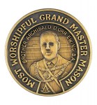 Coin -  Past Grand Master Mason - Brother Archibald D. Orr Ewing B.A.